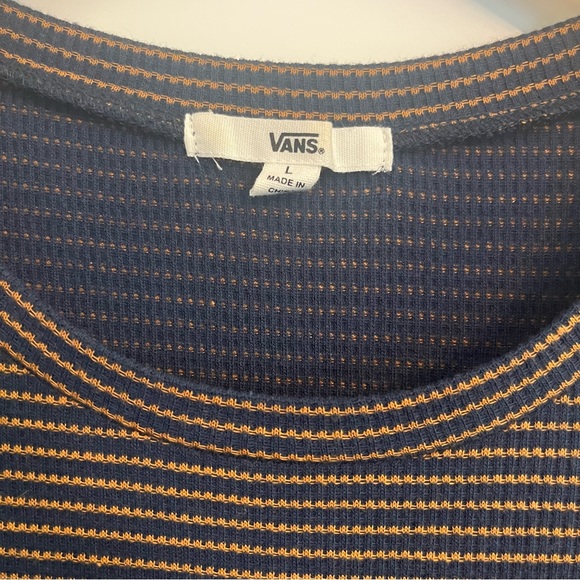 Vans Long Sleeve Striped Dress Size L - Picture 2 of 3
